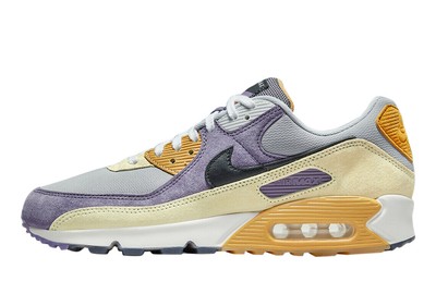 Мужские и детские кроссовки Nike Air Max 90 NRG Ct Фиолетовый/черный-Лимонная капля (DC6083 500)