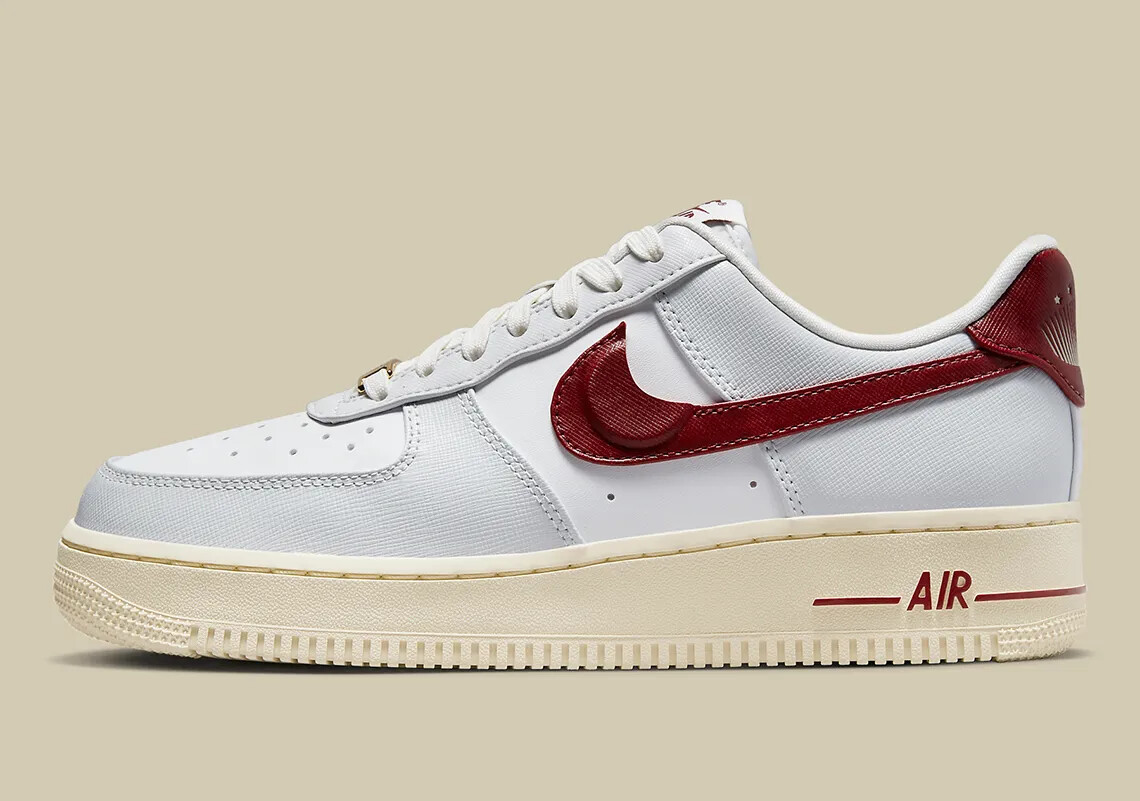 Nike Air Force 1 Low '07 SE Just Do It Photon Dust Team Red