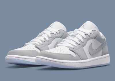 Nike Air Jordan 1 Low Shoes 'Wolf Grey Aluminum' DC0774-105 Women's Sizes New