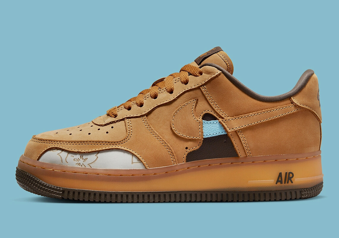 

Кроссовки Nike WMNS Air Force 1 Low 07 «Пшеничный и темный мокко» DQ7580-700 женские US5-12, Коричневый, Nike Air Force 1 Low