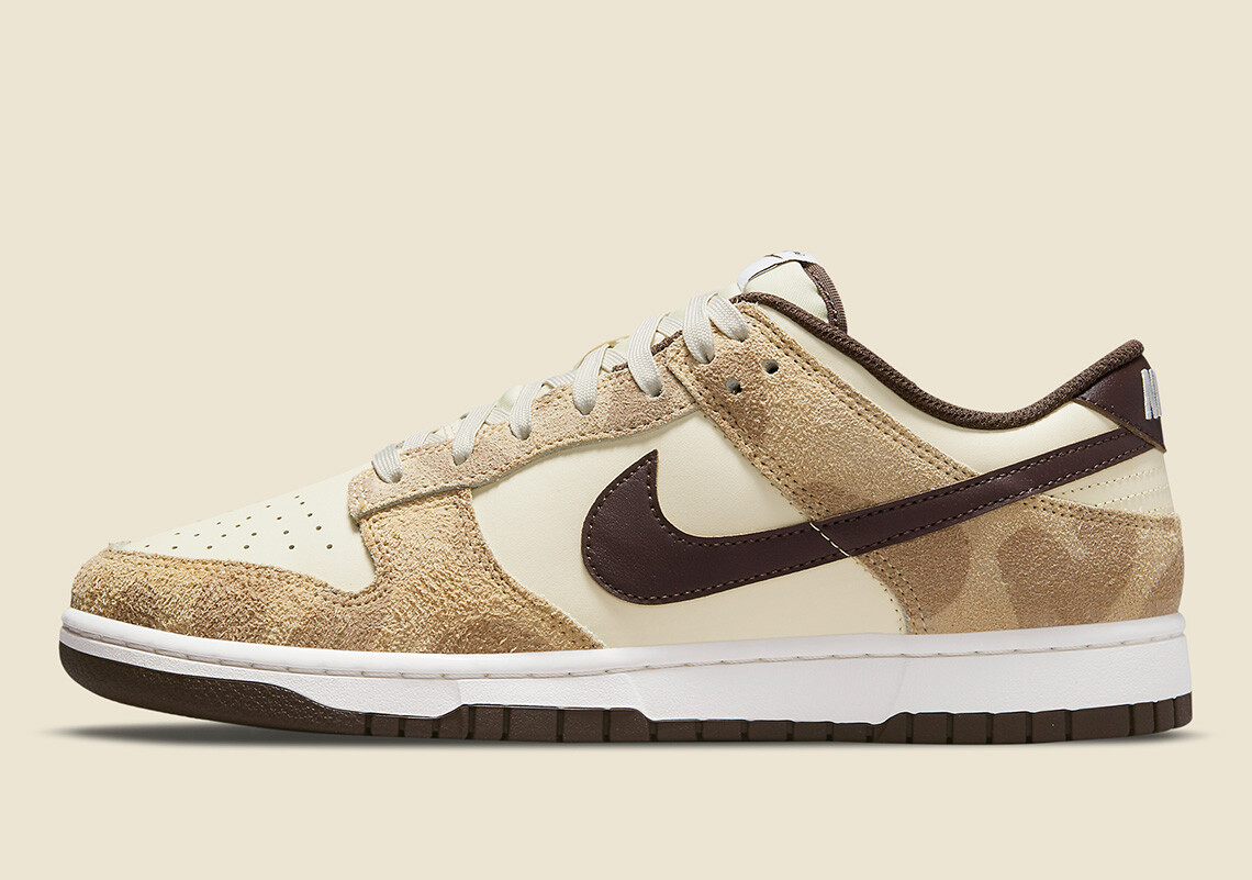 

Nike Dunk Low Retro PRM Animal Pack Giraffe Cheetah DH7913-200 Мужские размеры 10,5, Коричневый, Nike Dunk Low