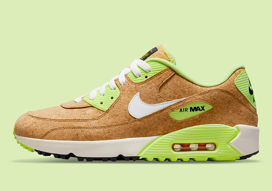 

Кроссовки Nike Air Max 90 G NRG The Open Cork Beechtree Sail Volt DC4932-200 sz 10 Golf, Multicolor, Nike Air Max 90 Golf