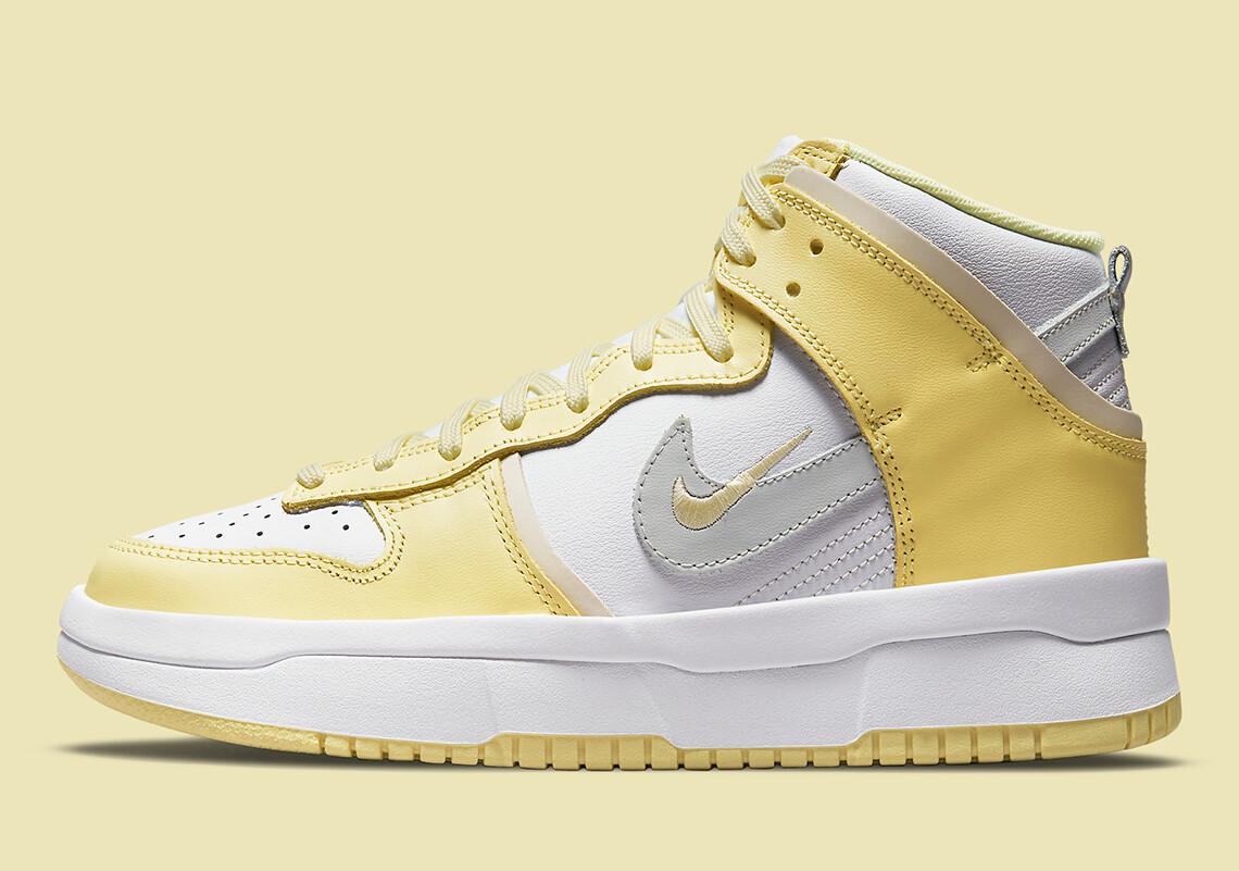 Женские кроссовки Nike Dunk High Up Citron Tint Yellow Coconut Milk Dh DH3718-105, размер 6,5