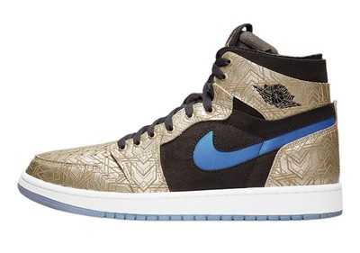 

Мужские кроссовки Jordan 1 Zoom Air CMFT GC Gold Laser Gold/Brt Concord-Blk (DQ0659 700), Team gold/bright concord-black