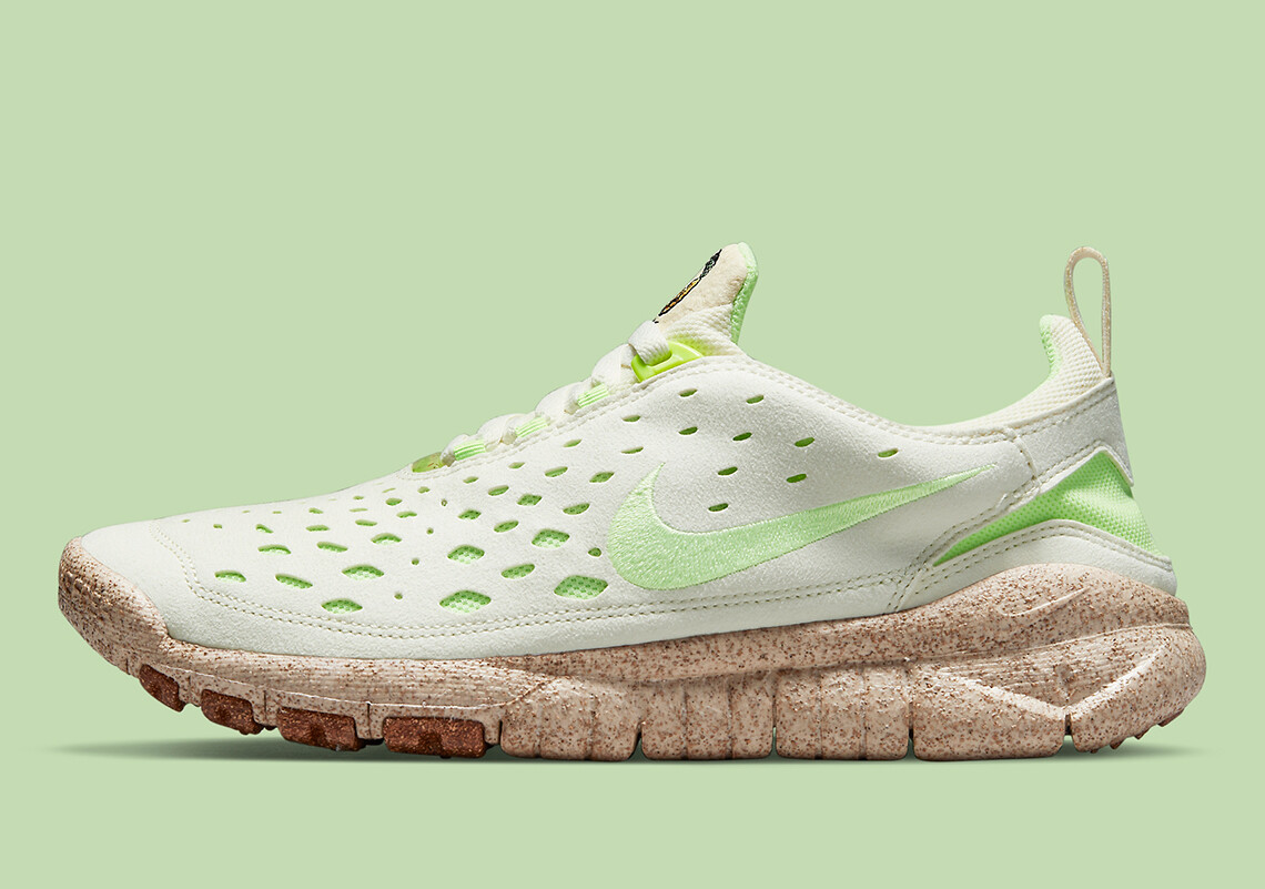 

Nike Free Run Trail Happy Pineapple Coconut Milk Beige Green CZ9079-100 sz 10, Бежевый, Nike Free Run Trail