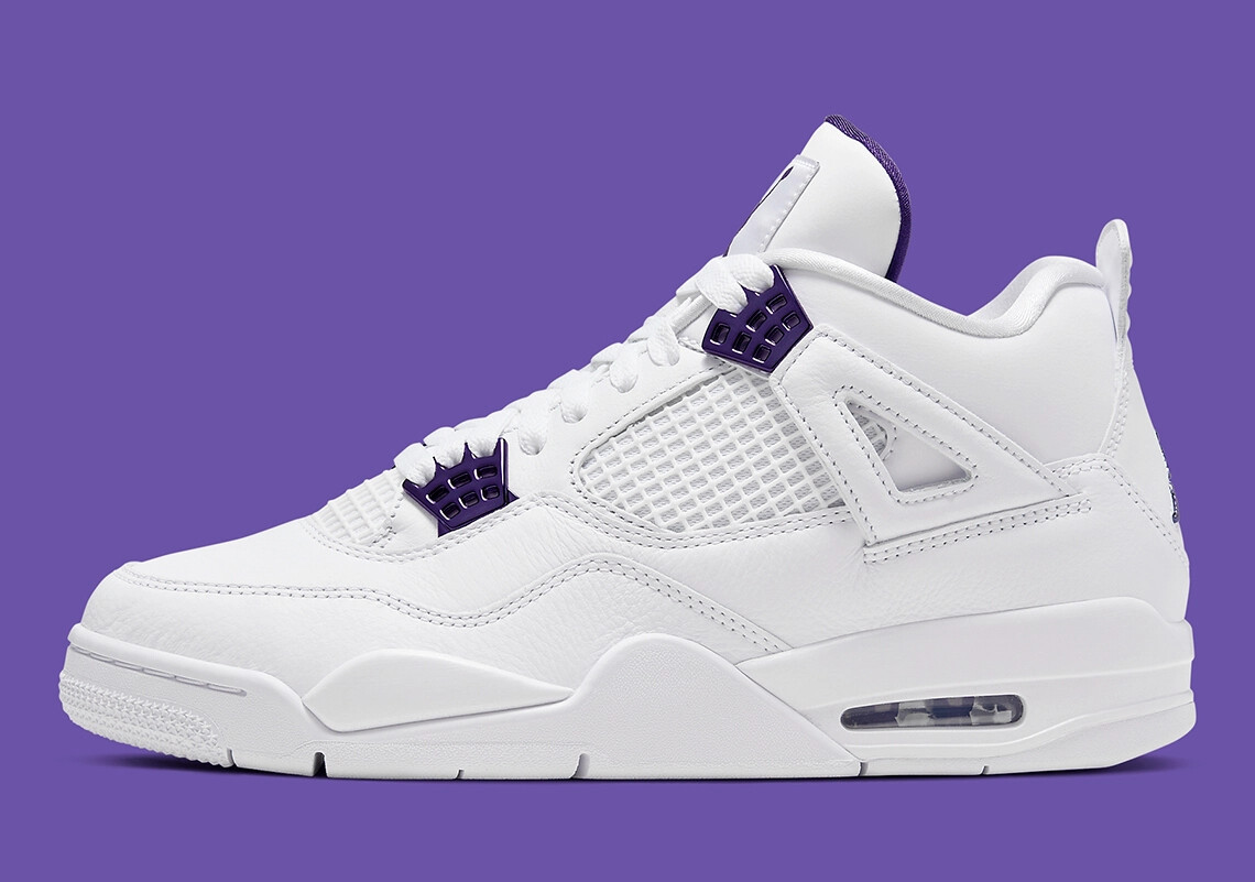 

Мужские кроссовки Air Jordan 4 Retro Metallic Pack Purple 2020 CT8527-115, размер 10,5, Белый, Air Jordan 4