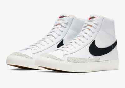 Nike Blazer Mid '77 Vintage Shoes White Black Sail BQ6806-100 Men's NEW