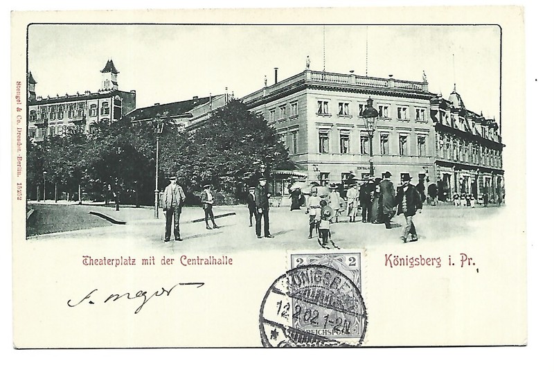 Allemagne  Konigsberg  Theaterplatz Mit Der Centralhalle