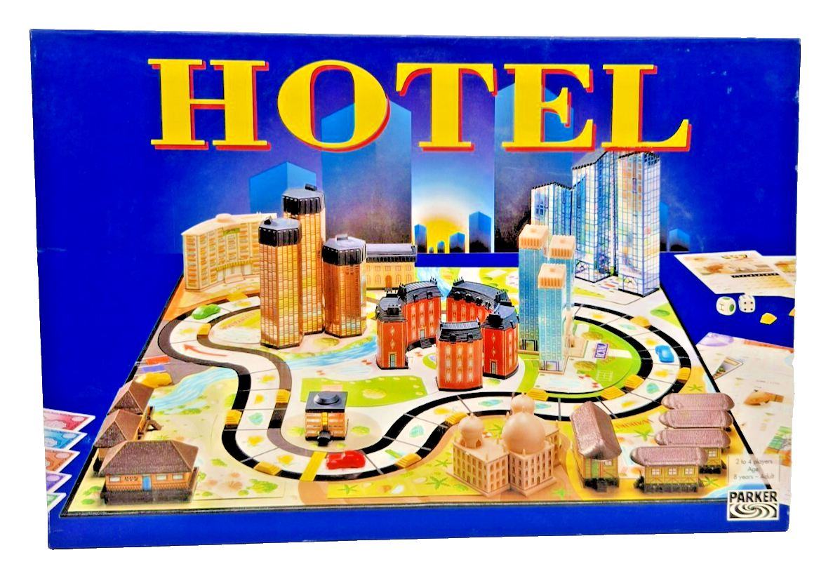 Hotel Spiel MB blaue Ausgabe ERSATZTEILE AUSWAHL Brettspiel Gesellschaftsspiel