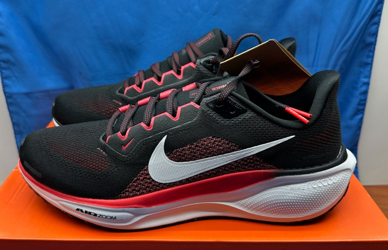 Nike Air Zoom Pegasus 41 FD2722 003 'Black Fire Red' Running