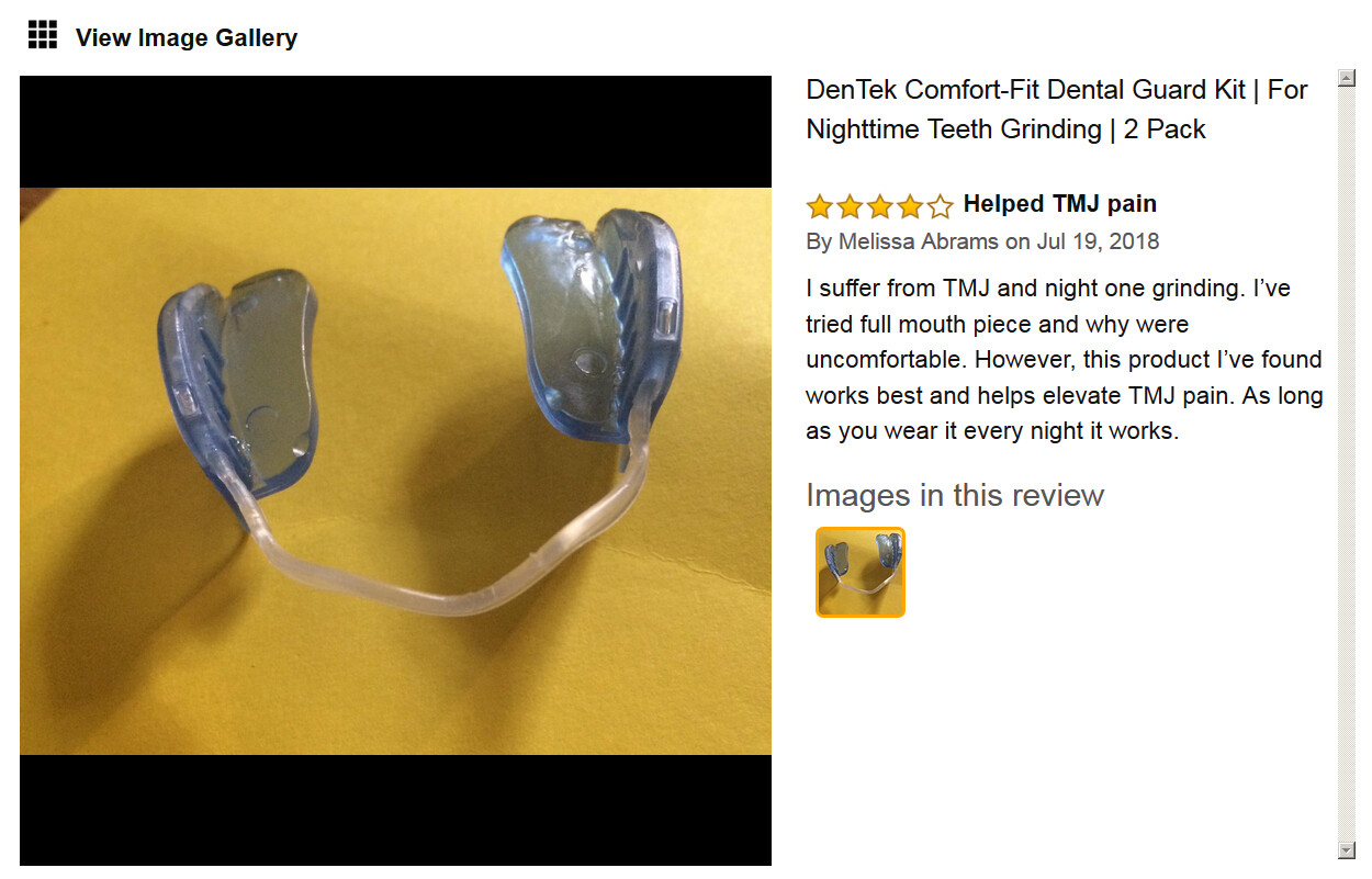 Dentek Comfort Fit Dental Soup Guard Kit For Bruxism Nighttime