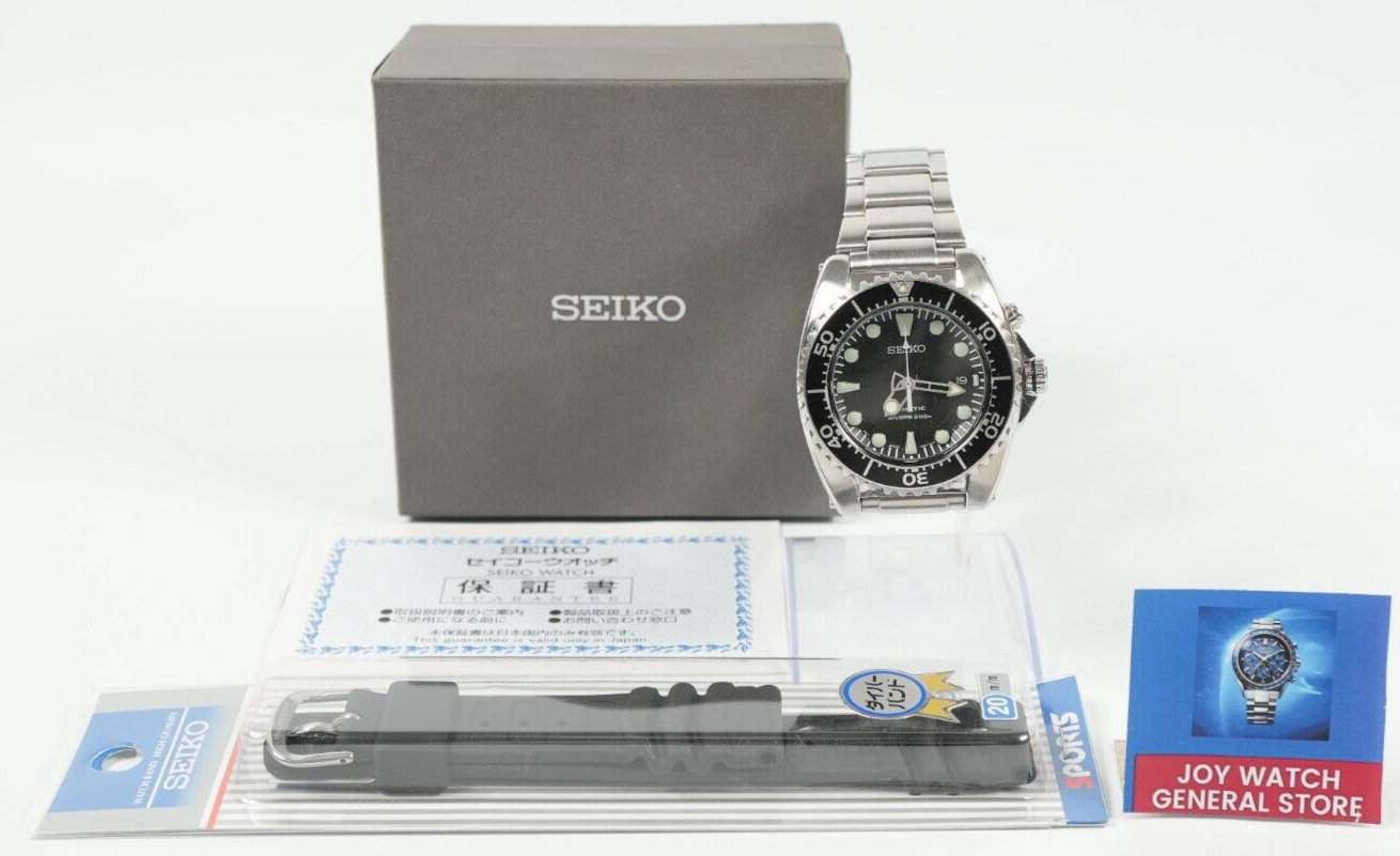 New Batt ▶️ *N MINT SEIKO Prospex 5M62-0BL0 Kinetic Scuba