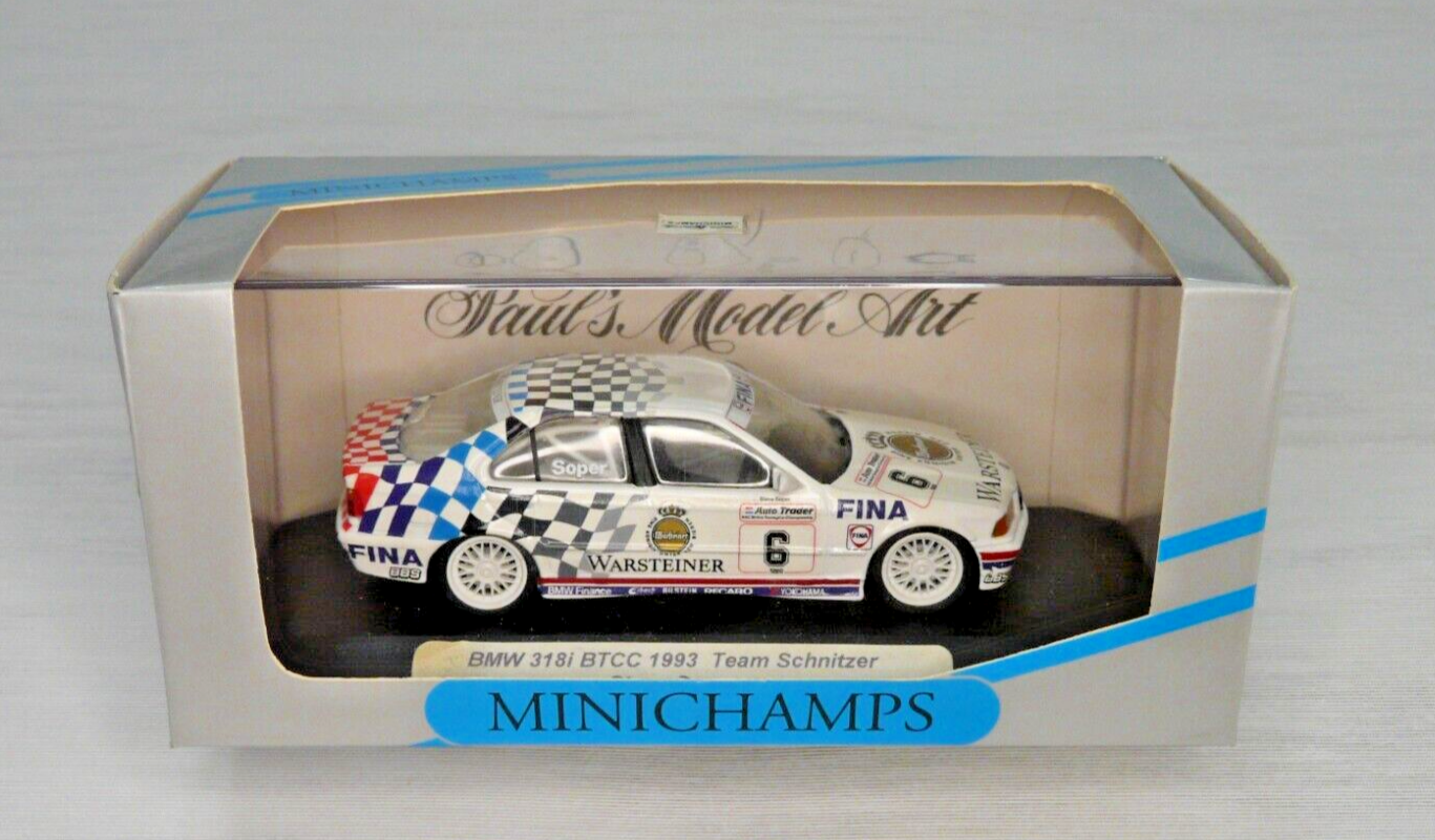 1/43 BMW 318i E36 BTCC 1993, #6 Steve Soper Team Schnitzer 1/43 BMW 318i E36 BTCC 1993, #6 Steve Soper Team Schnitzer