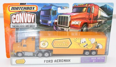 Matchbox Convoy Honey Nut Cheerios Cereal Ford Aeromax Big Rig Tractor Trailer