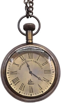 RII Engravable Vintage Pocket Watches with wooden box (superior ship Timekeeper)