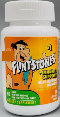 Flintstones Children Chewable Multivitamin Immunity Support 90ct 3/25+