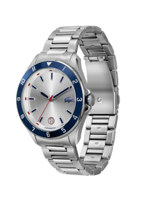 Lacoste watch silver hotsell