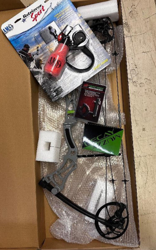 NEW Muzzy Decay Ready to Fish AMS Bowfishing Kit Package Bow