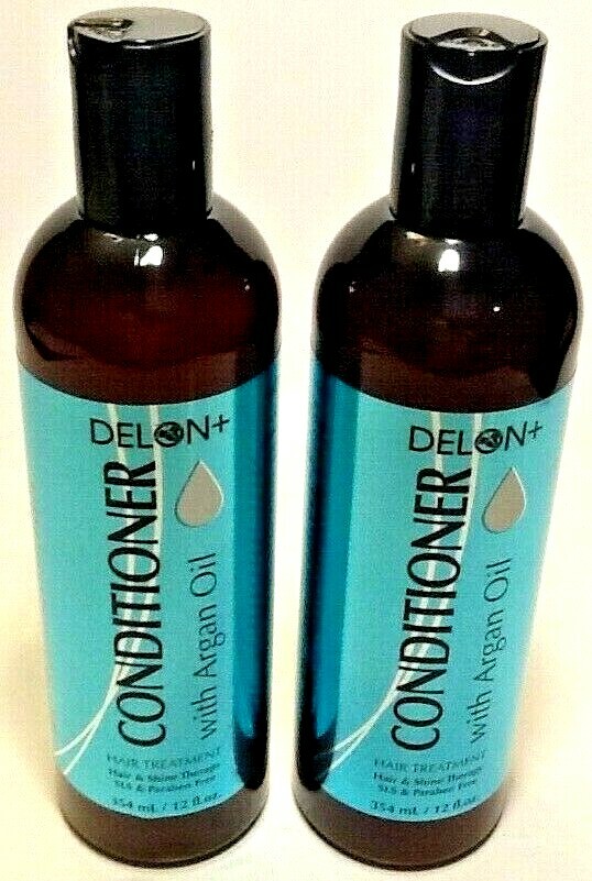 (2 Pack) DELON+  CONDITIONER with ARGAN OIL, 12 oz each