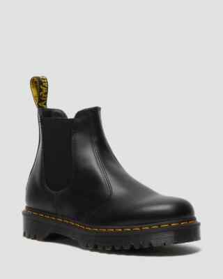 DR.MARTENS - STIVALETTO BEATLES CON SUOLA ALTA IN PELLE SMOOTH NERO  2976BEX