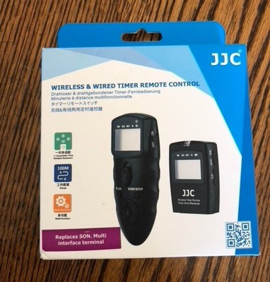 JJC WT-868 100m Wireless LCD Intervalometer Timer Remote   For Sony