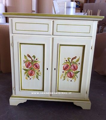 CREDENZA CREDENZINA DECORATA A MANO DIPINTA PERSONALIZZABILE