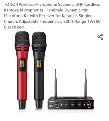 Toner TW350 Professional Dual UHF Wireless Dynamic Microphone Set