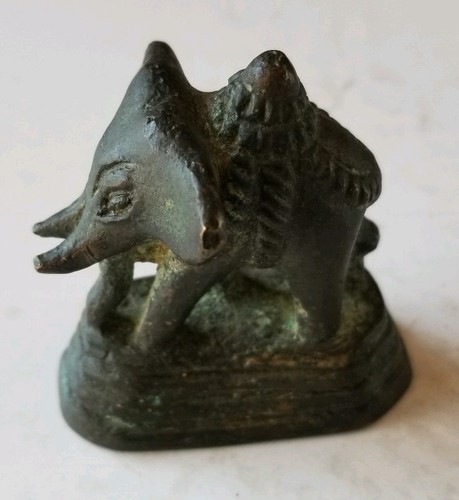 Set of 6 - Antique ELEPHANT Opium Scale WEIGHTS