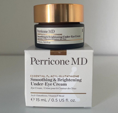 Perricone MD Smoothing & Brightening Under Eye Cream 0.5 oz Fx Acyl-Glutathione