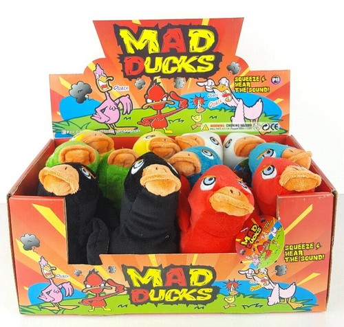 Mad Ducks P.I.I 2011 Plush W/ Quack Sounds Kids Toy Gift 3+ Blue Duck Only