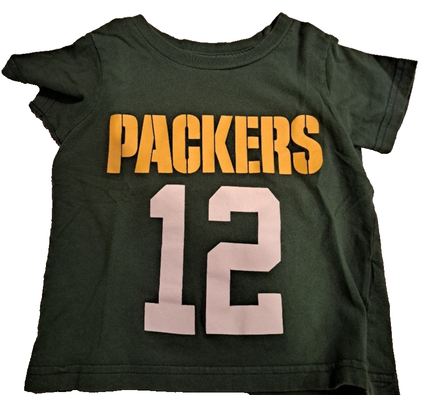 Little Kids' Toddler Unisex NFL Green Bay Packers T-Shirt Jersey Green Size 2T