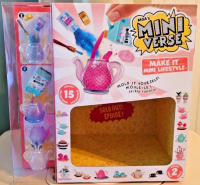 Mini Verse Make it Mini Lifestyle MOLD IT YOURSELF! Display Box- NEW FREE SHIP!