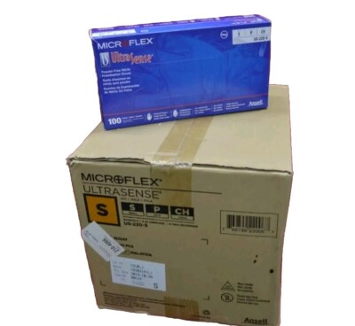 Case Of Size Small Nitrile Powder Free Microflex Ultra Sense Gloves US-220-S