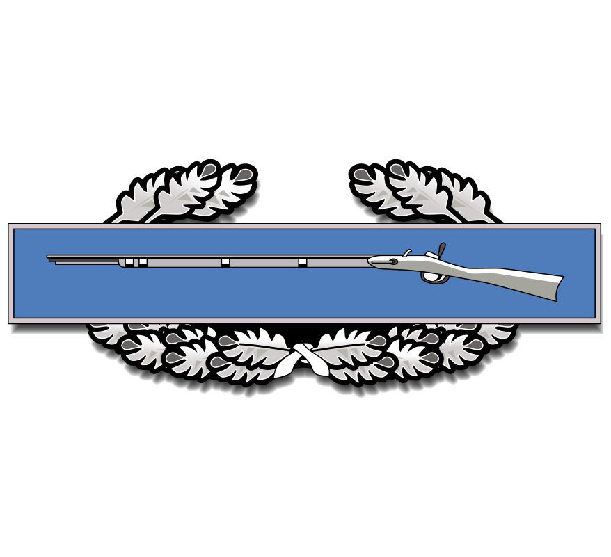 Combat Infantry Badge CIB 1st Award Sticker Decal  Various Sizes