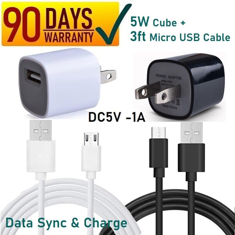 DC5V 1A Charger With Micro USB Cable for Echo Dot 2nd Generation Smart Speaker 
