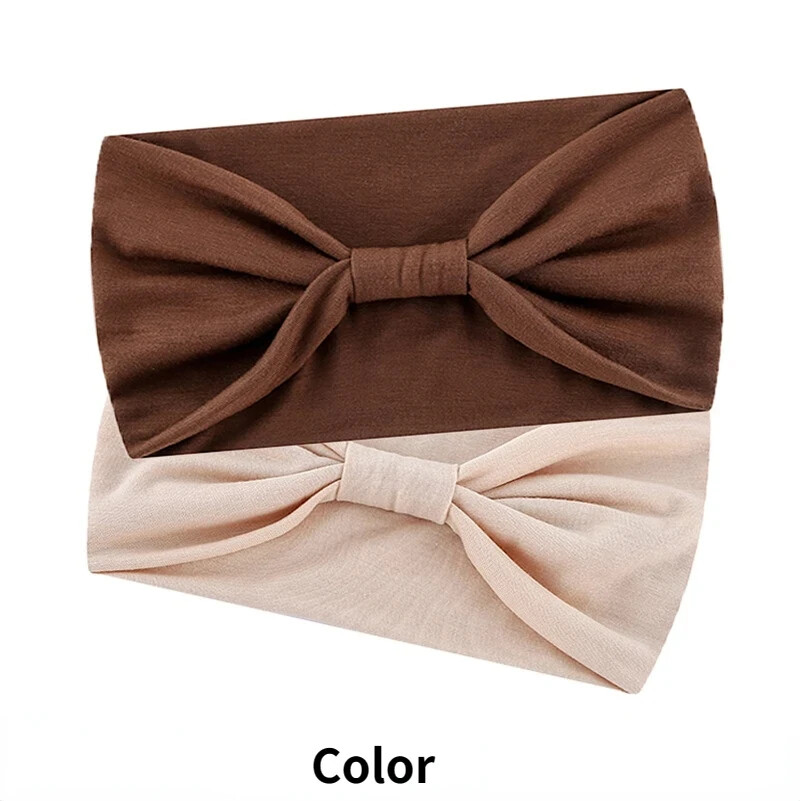  Wide Headband Women Hair  Bow knot Turbans Head Band Make-up Sports Running