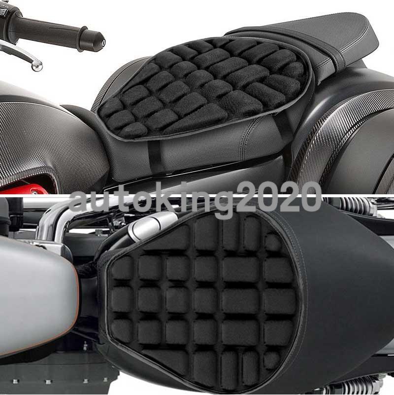 Motorcycle Gel Seat Cushion Comfort Pillow Pad Cover Pressure Relief Universal
