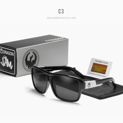 New Dragon Windproof Shield Frame Polarized Sunglasses Men Sport Goggle Eyewear