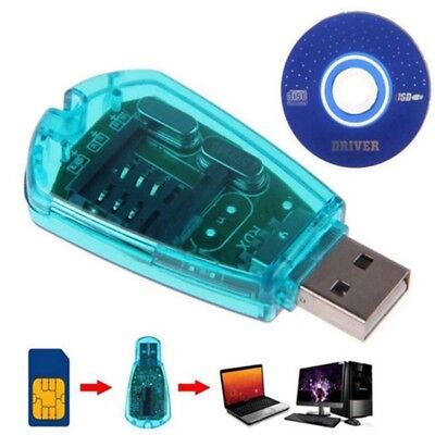 USB SIM Card Reader Writer Copy Backup GSM CDMA WCDMA For Standard SIM-Aid Best