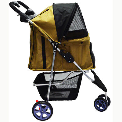 Intbuying Best pet stroller cart for dog cat with wheels small large