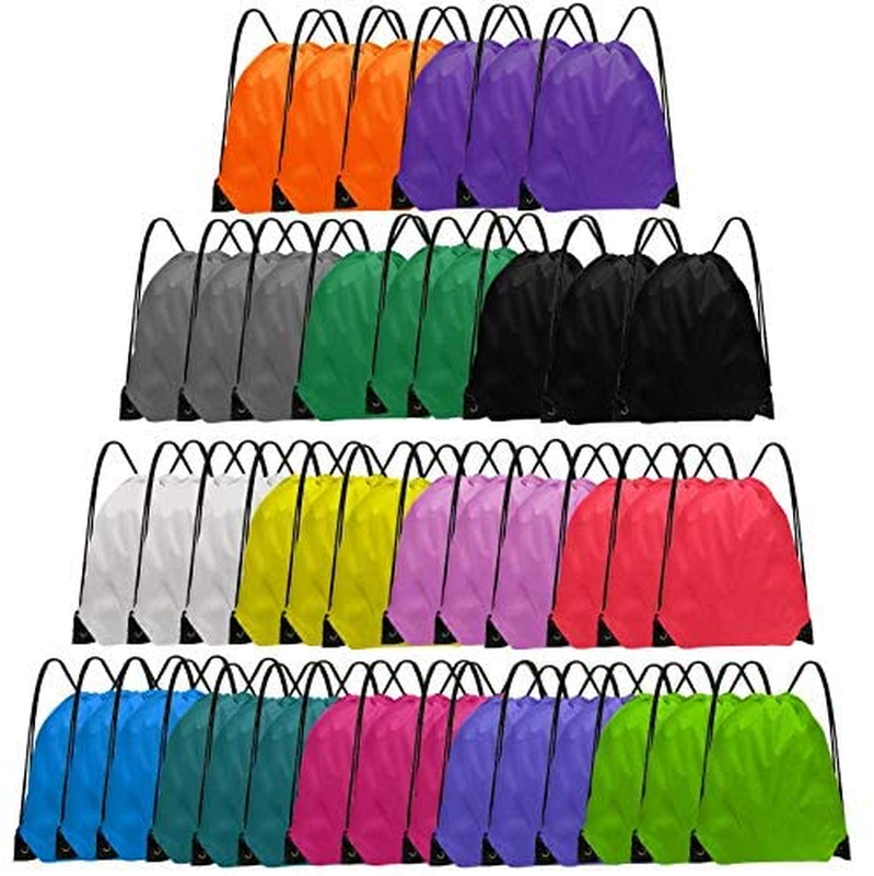 Bulk 42 Pcs String Backpack Drawstring Bags 14 Colors