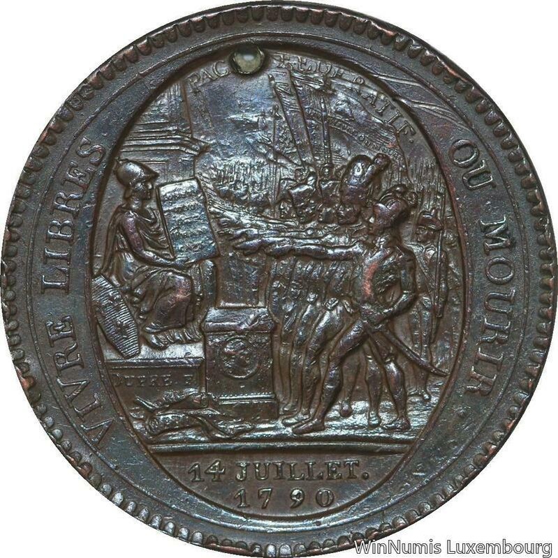 R6756 Constitution Monneron 5 Sols Serment An Iv 1792 Birmingham -> Make Offer