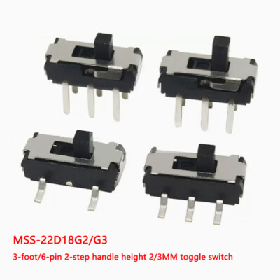MSS-22D18G2/G3 Toggle Switch Patch 3/6-Pin 2-gear Straight Insertion Double Row