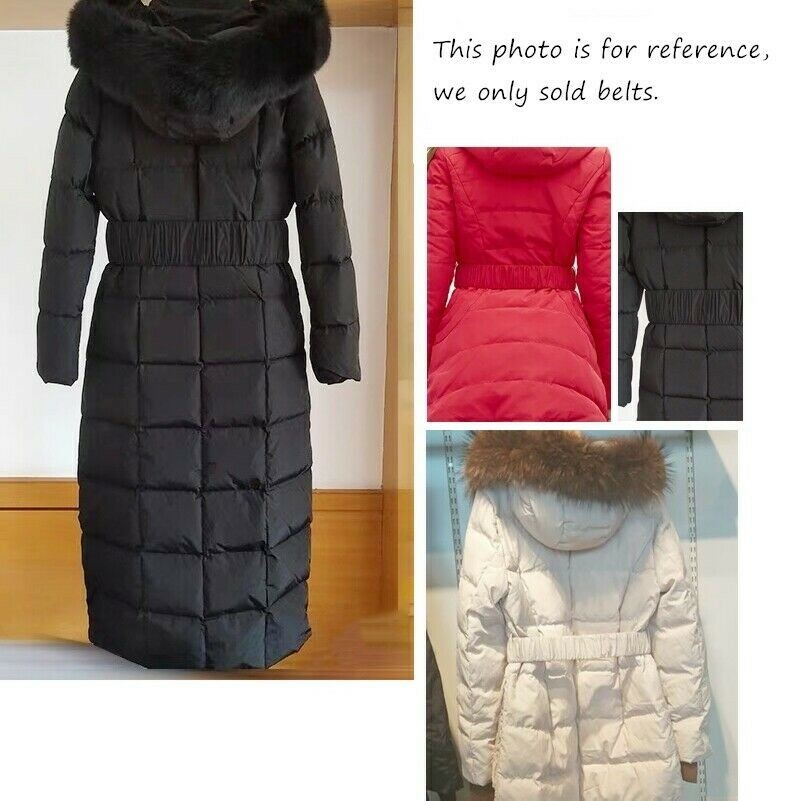 Women Elastic Belt Waistband Corset Pleated Crinkle for Puffer Coat Jacket