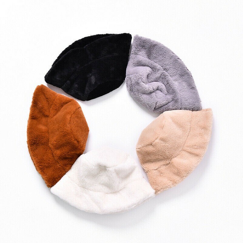 women-faux-fur-bucket-cap-bush-hat-wide-brim-fluffy-winter-vintage-fashion