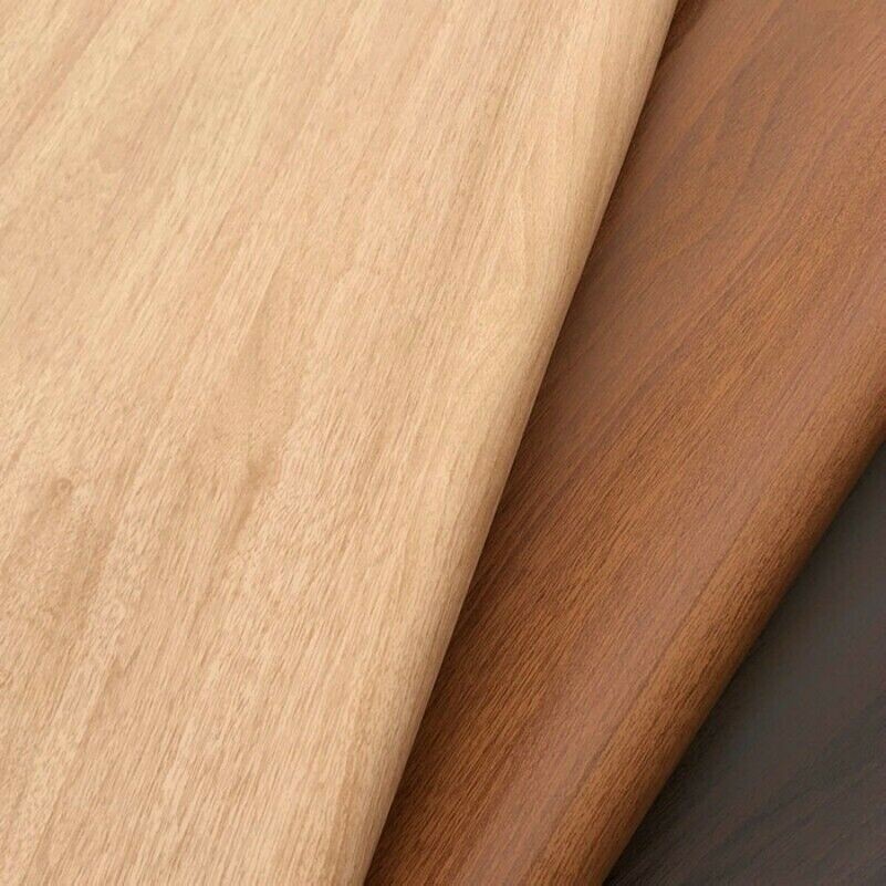 Faux PU Leather Fabric Grain Wood Pattern DIY Craft Leatherette Upholstery
