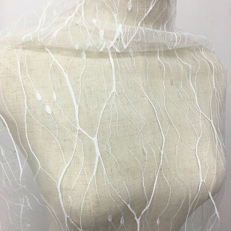 Spitze Stickereien Stoff Tüll Baumwolle Punkte Hochzeits Kleid Bräutlich