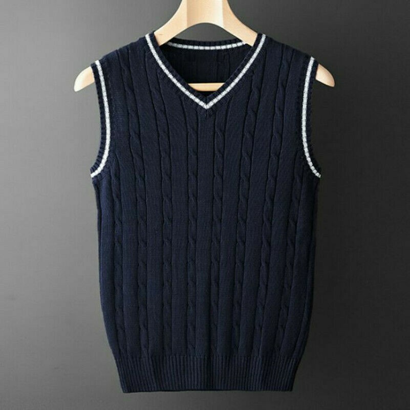 mens-knitted-vest-sleeveless-sweater-pullover-knitwear-gilet-formal-casual