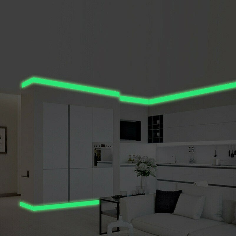 Luminous Band Strip Baseboard Wall Sticker Decal Glow In The Dark Room Decor DIY
