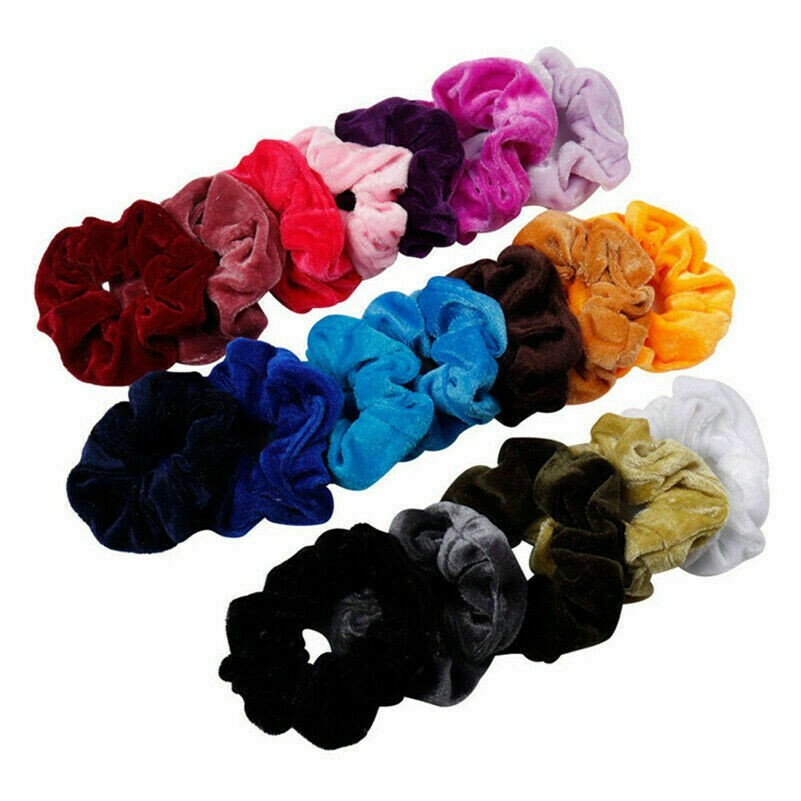 20Pcs Haargummis samt Elastisch Haarbänder Haargummi Haargummi Seile